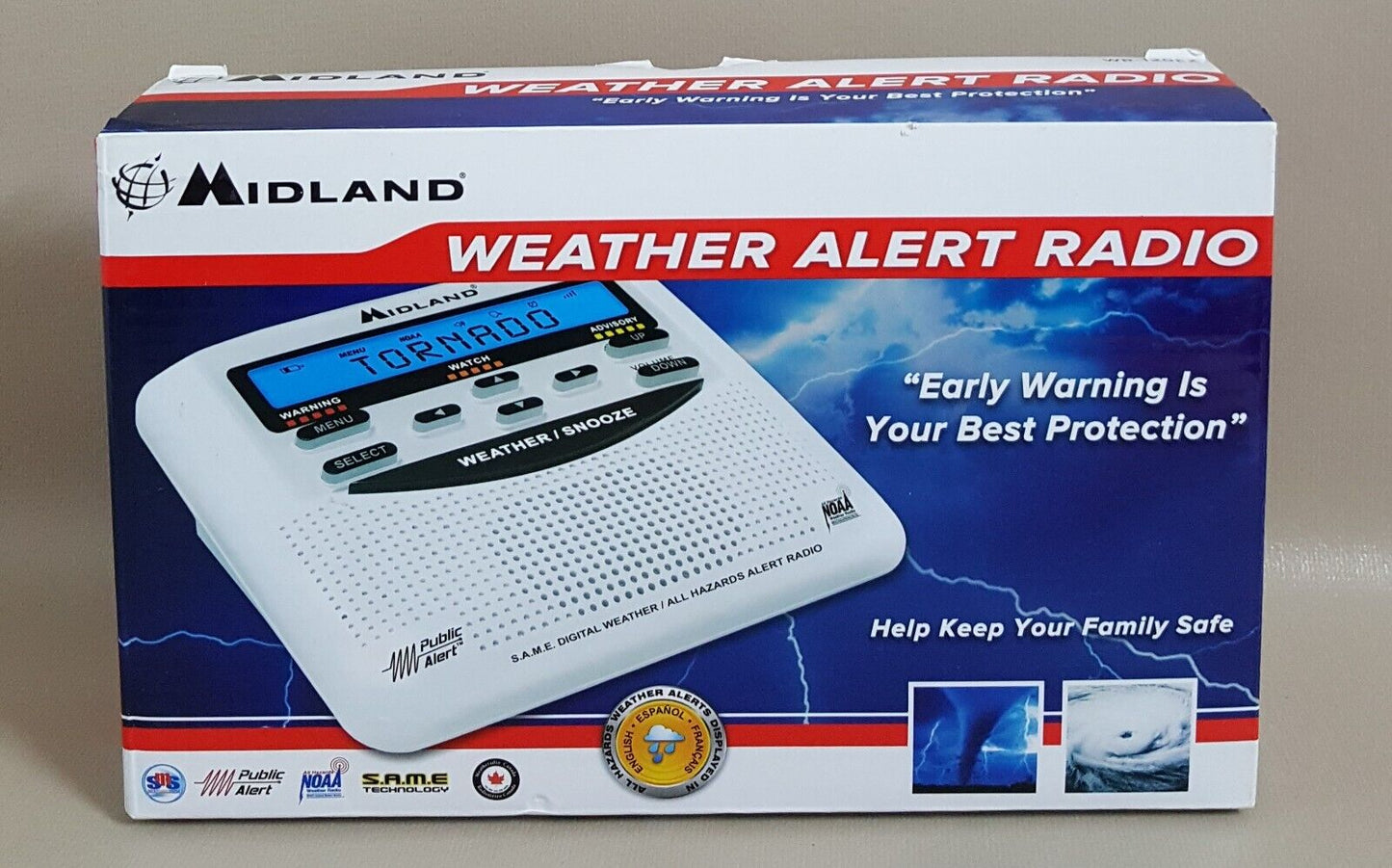 Midland Weather Alert Radio WR120B NOAA